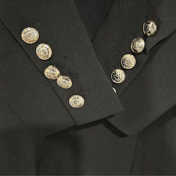 Lulu's Black Double Breasted Coat Dress(Size Small) - Picture 11 of 12